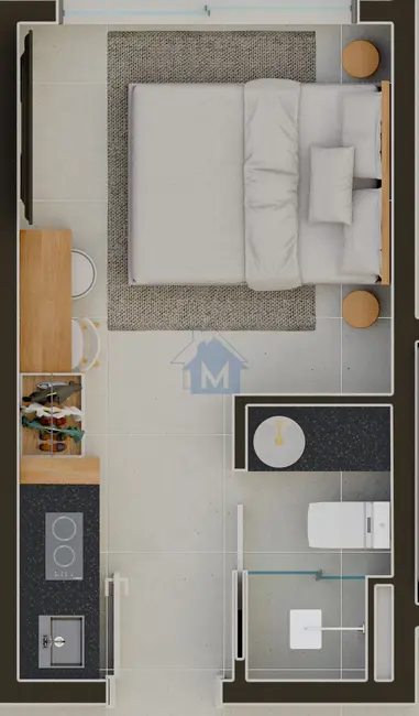 Apartamento com 1 quarto à venda, 17m2 em Centro, Foz Do Iguacu - PR - imagem 8 Foto 8 de Apartamento com 1 quarto à venda, 17m2 em Centro, Foz Do Iguacu - PR