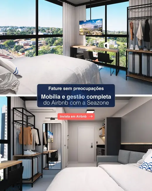 Apartamento com 1 quarto à venda, 17m2 em Centro, Foz Do Iguacu - PR - imagem 6 Foto 6 de Apartamento com 1 quarto à venda, 17m2 em Centro, Foz Do Iguacu - PR