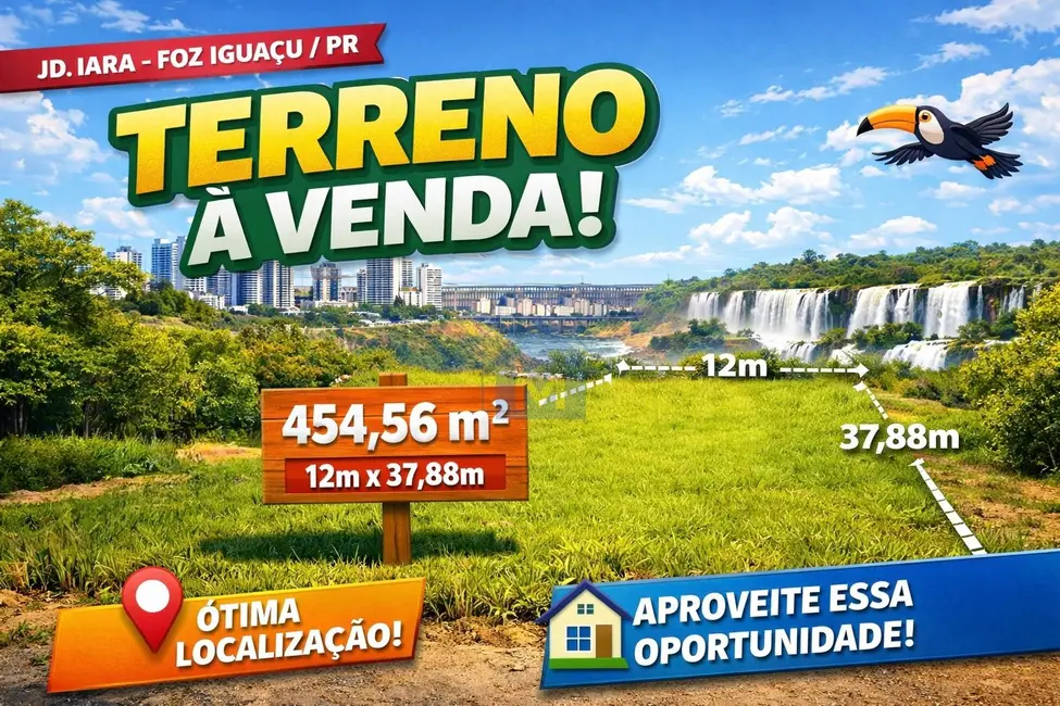 Foto 1 de Terreno / Lote à venda, 455m2 em Foz Do Iguacu - PR