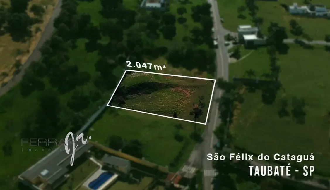 Foto 2 de Terreno / Lote à venda, 2047m2 em Chácaras Cataguá, Taubate - SP