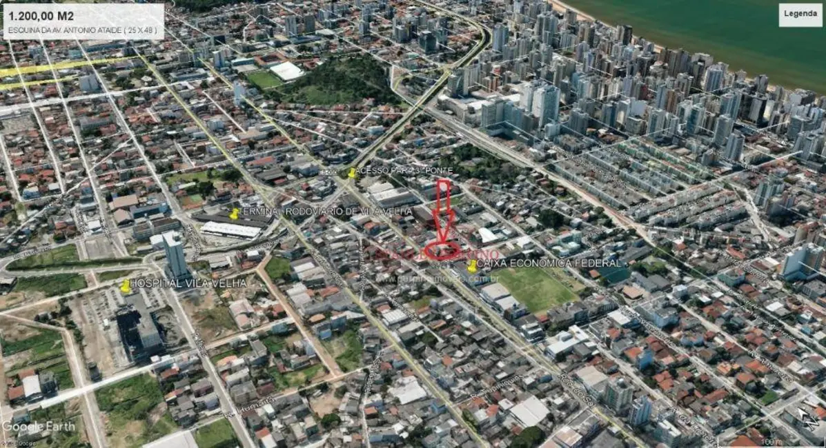 Foto 8 de Terreno / Lote para alugar, 1200m2 em Vila Velha - ES