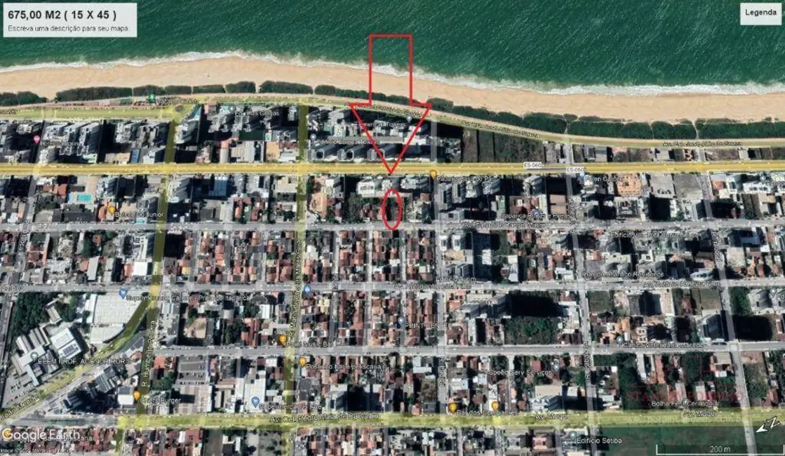 Foto 5 de Terreno / Lote para alugar, 675m2 em Praia de Itaparica, Vila Velha - ES