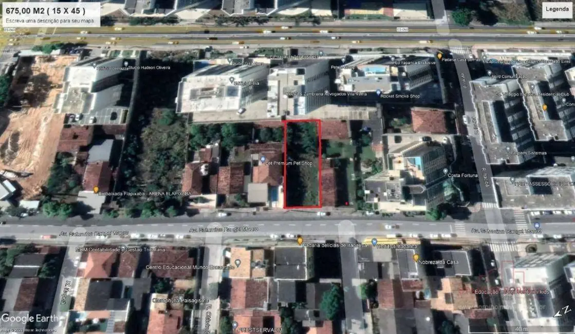 Foto 3 de Terreno / Lote para alugar, 675m2 em Praia de Itaparica, Vila Velha - ES