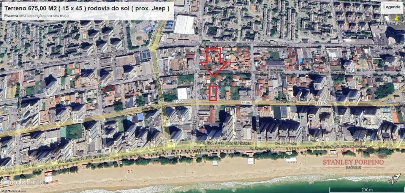 Foto 2 de Terreno / Lote para alugar, 675m2 em Praia de Itaparica, Vila Velha - ES