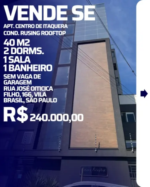 Foto 1 de Apartamento com 1 quarto à venda, 45m2 em Itaquera, São Paulo - SP