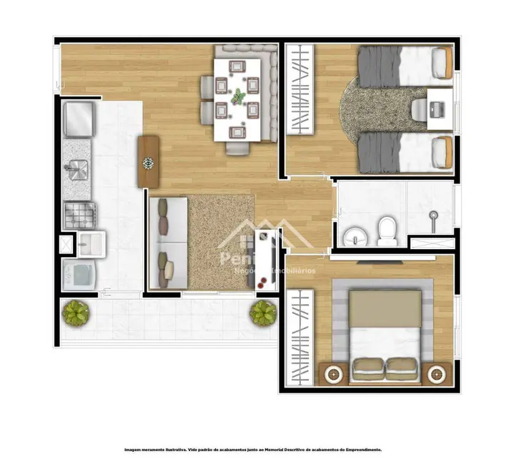 Foto 2 de Apartamento com 1 quarto à venda, 49m2 em Jardim Anhangüera, Ribeirao Preto - SP