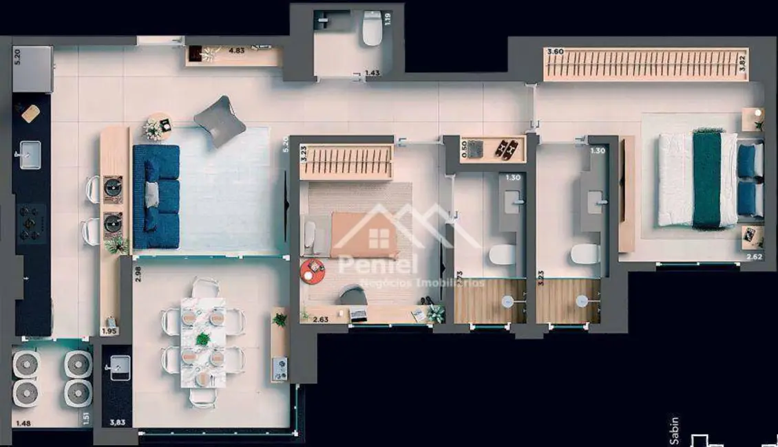 Foto 8 de Apartamento com 2 quartos à venda, 80m2 em Vila do Golf, Ribeirao Preto - SP