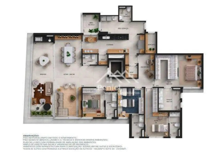 Foto 3 de Apartamento com 4 quartos à venda, 237m2 em Ribeirao Preto - SP