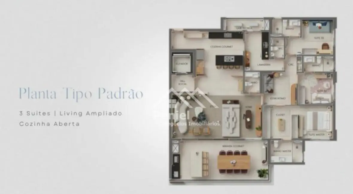 Apartamento com 3 quartos à venda, 204m2 em Ribeirao Preto - SP - imagem 3 Foto 3 de Apartamento com 3 quartos à venda, 204m2 em Ribeirao Preto - SP