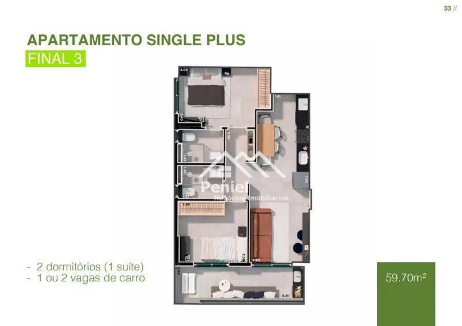 Foto 8 de Apartamento com 2 quartos à venda, 59m2 em Nova Ribeirânia, Ribeirao Preto - SP