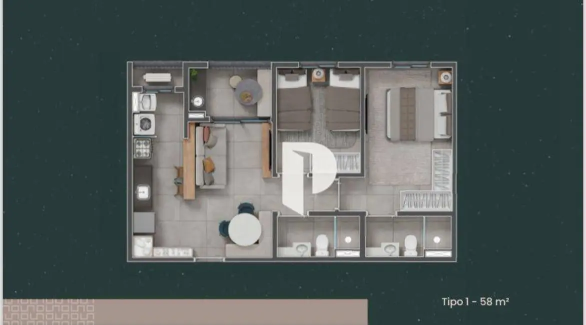 Foto 2 de Apartamento com 2 quartos à venda, 58m2 em Jardim Sumaré, Ribeirao Preto - SP