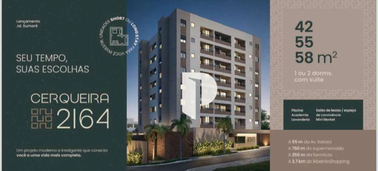 Foto 5 de Apartamento com 1 quarto à venda, 42m2 em Jardim Sumaré, Ribeirao Preto - SP