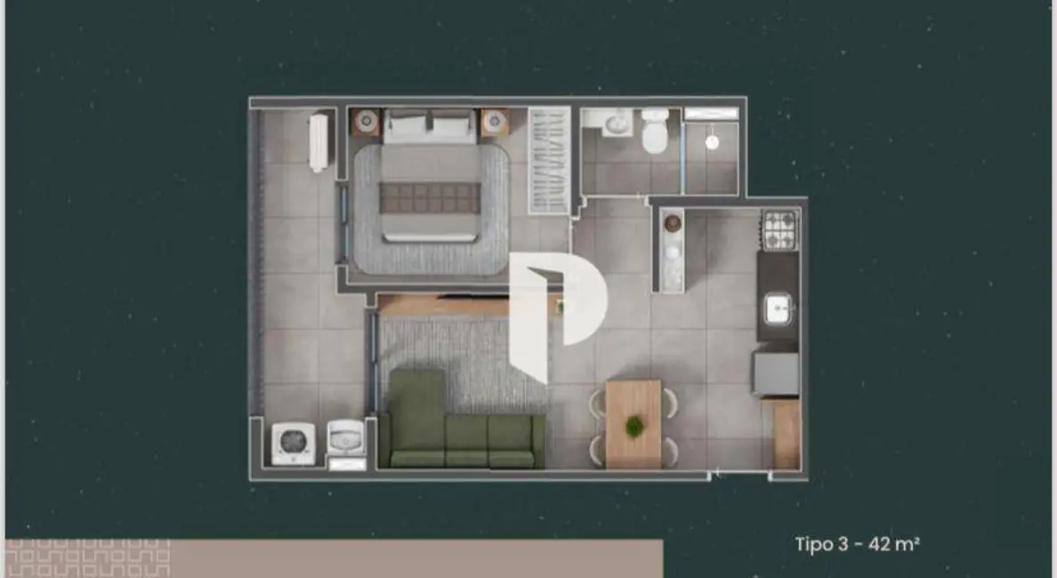 Foto 2 de Apartamento com 1 quarto à venda, 42m2 em Jardim Sumaré, Ribeirao Preto - SP