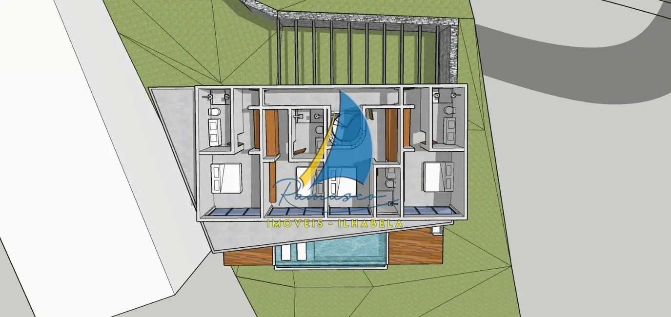 Foto 5 de Terreno / Lote à venda, 1105m2 em Ilhabela - SP