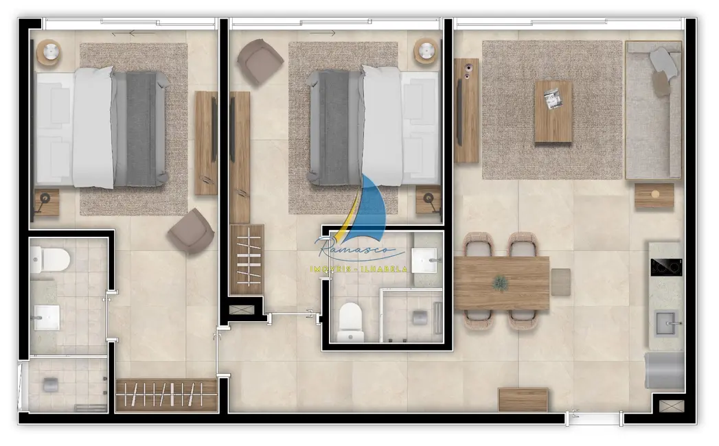 Foto 5 de Apartamento com 2 quartos à venda, 72m2 em Ilhabela - SP