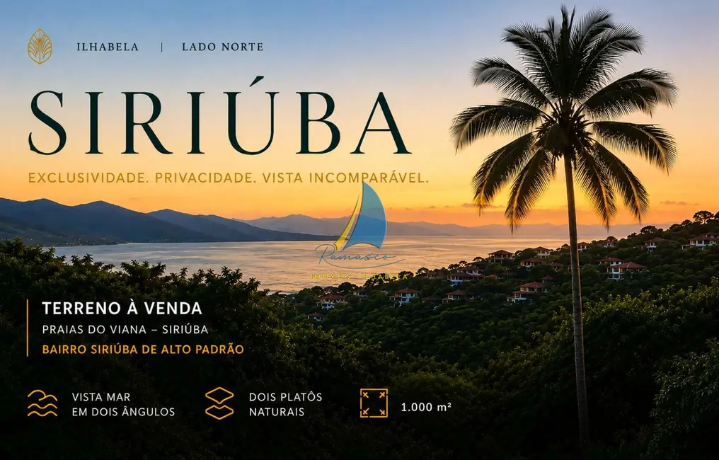 Foto 2 de Terreno / Lote à venda, 1069m2 em Ilhabela - SP
