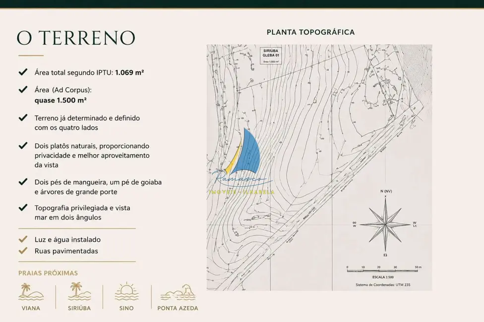 Foto 3 de Terreno / Lote à venda, 1069m2 em Ilhabela - SP