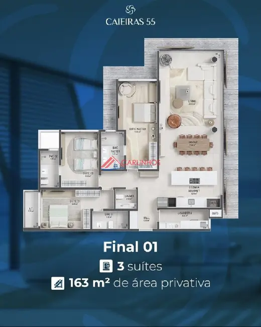 Foto 8 de Apartamento com 3 quartos à venda, 256m2 em Centro, Guaratuba - PR