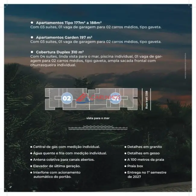 Foto 4 de Apartamento com 3 quartos à venda, 117m2 em Centro, Guaratuba - PR