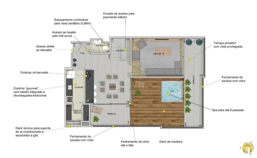 Foto 3 de Apartamento com 2 quartos à venda, 116m2 em Centro, Franca - SP