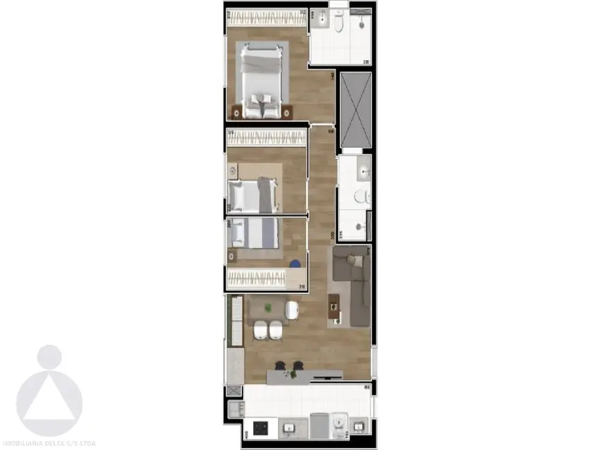 Foto 2 de Apartamento com 3 quartos à venda, 70m2 em Vivendas do Arvoredo, Londrina - PR