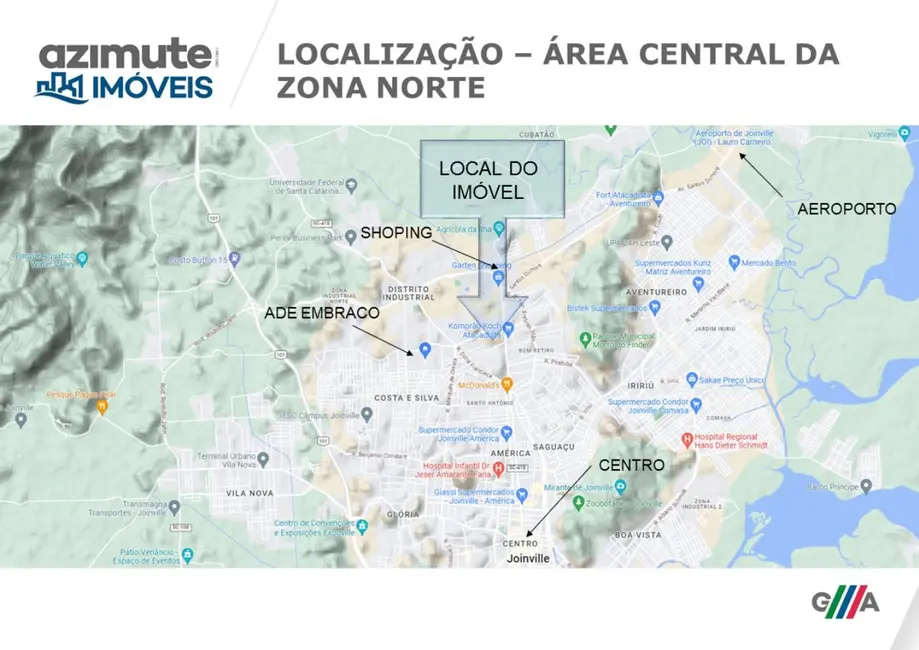 Foto 1 de Terreno / Lote à venda, 41518m2 em Santo Antônio, Joinville, SC