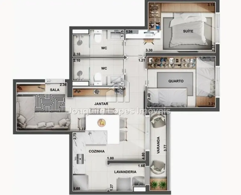 Apartamento com 2 quartos à venda, 59m2 em Vila Rosália, Guarulhos - SP - imagem 7 Foto 7 de Apartamento com 2 quartos à venda, 59m2 em Vila Rosália, Guarulhos - SP