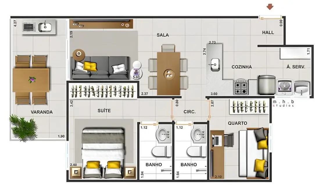 Foto 9 de Apartamento com 2 quartos à venda, 54m2 em Vila Isabel, Rio De Janeiro - RJ
