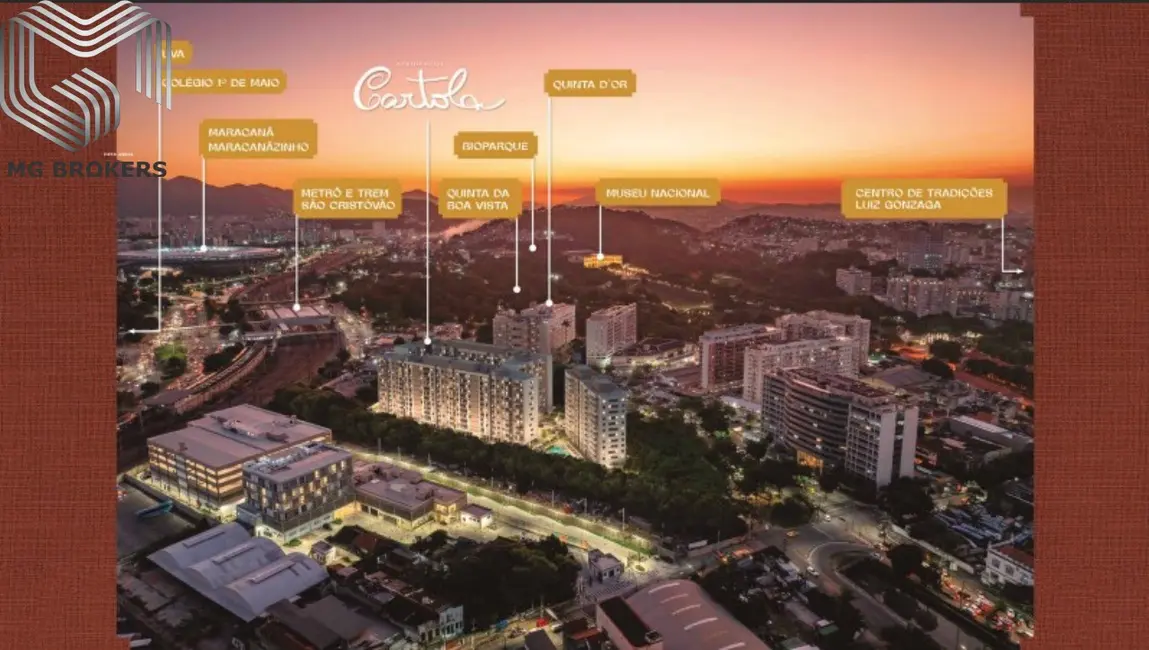 Foto 4 de Apartamento com 2 quartos à venda, 39m2 em São Cristóvão, Rio De Janeiro - RJ