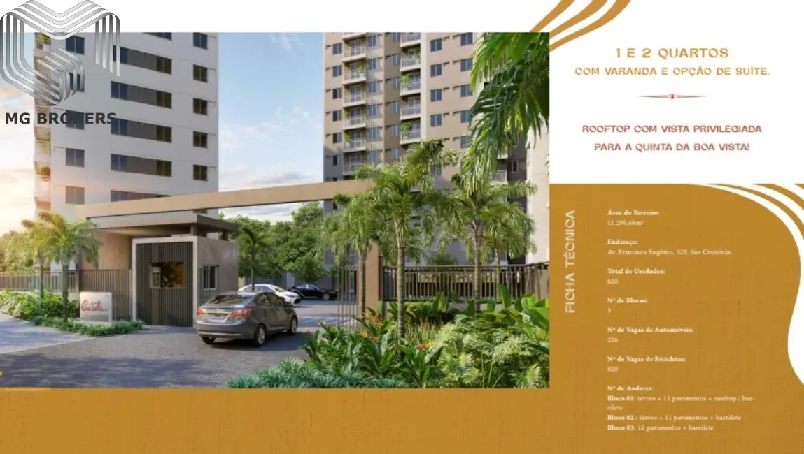 Foto 6 de Apartamento com 2 quartos à venda, 39m2 em São Cristóvão, Rio De Janeiro - RJ