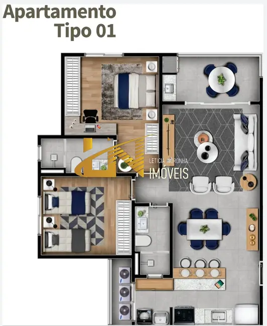 Foto 4 de Apartamento com 2 quartos à venda, 77m2 em Sao Lourenco - MG