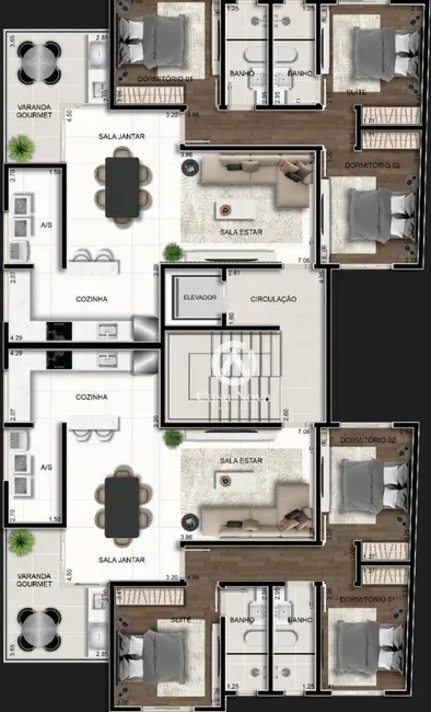 Apartamento com 3 quartos à venda em Centro, Pouso Alegre - MG - imagem 6 Foto 6 de Apartamento com 3 quartos à venda em Centro, Pouso Alegre - MG