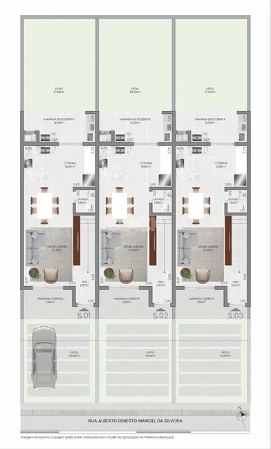 Casa com 2 quartos à venda, 122m2 em Torres - RS - imagem 3 Foto 3 de Casa com 2 quartos à venda, 122m2 em Torres - RS