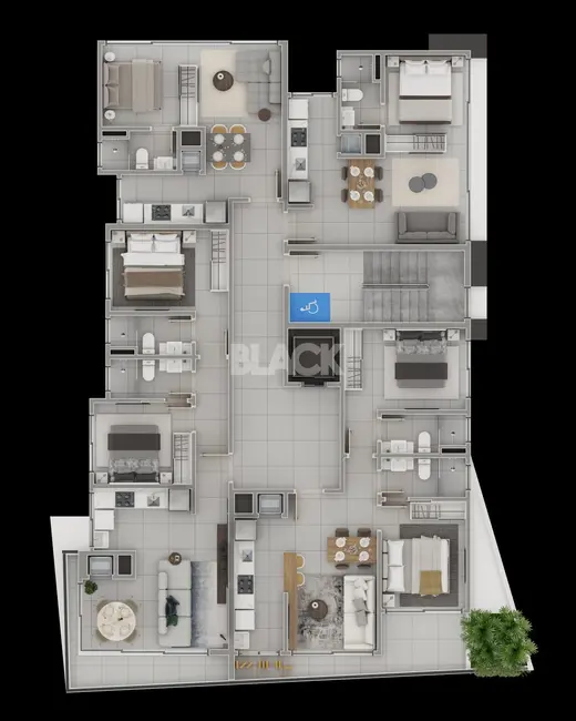 Apartamento com 2 quartos à venda, 64m2 em Torres - RS - imagem 9 Foto 9 de Apartamento com 2 quartos à venda, 64m2 em Torres - RS