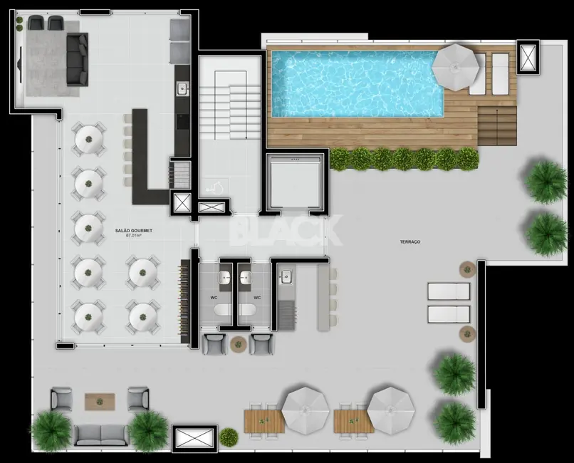 Apartamento com 3 quartos à venda, 102m2 em Centro, Torres - RS - imagem 6 Foto 6 de Apartamento com 3 quartos à venda, 102m2 em Centro, Torres - RS