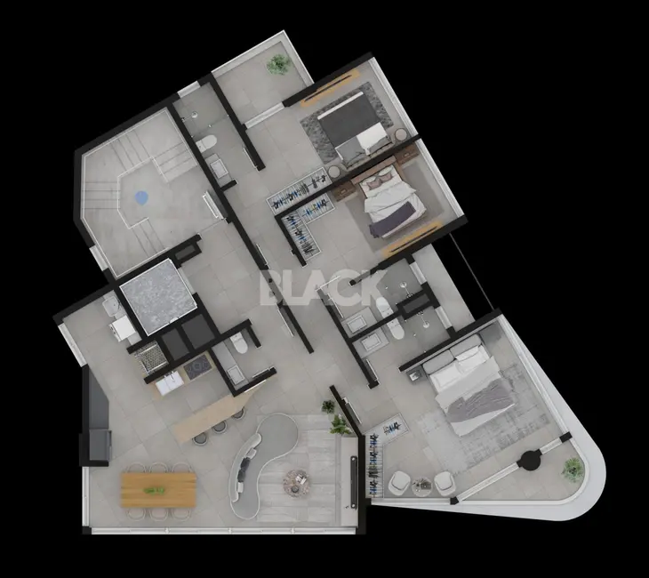 Apartamento com 3 quartos à venda, 139m2 em Torres - RS - imagem 7 Foto 7 de Apartamento com 3 quartos à venda, 139m2 em Torres - RS