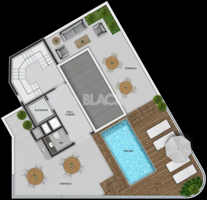 Apartamento com 3 quartos à venda, 139m2 em Torres - RS - imagem 8 Foto 8 de Apartamento com 3 quartos à venda, 139m2 em Torres - RS