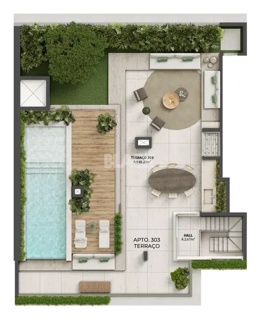 Cobertura com 3 quartos à venda, 344m2 em Torres - RS - imagem 8 Foto 8 de Cobertura com 3 quartos à venda, 344m2 em Torres - RS