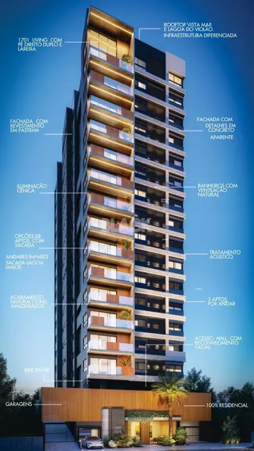 Foto 2 de Apartamento com 3 quartos à venda, 109m2 em Centro, Torres - RS