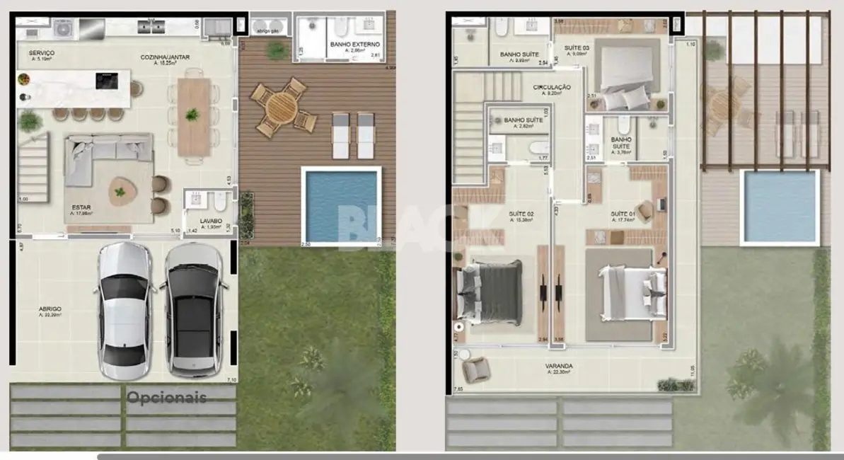 Foto 2 de Casa de Condomínio com 3 quartos à venda, 183m2 em Passo De Torres - SC