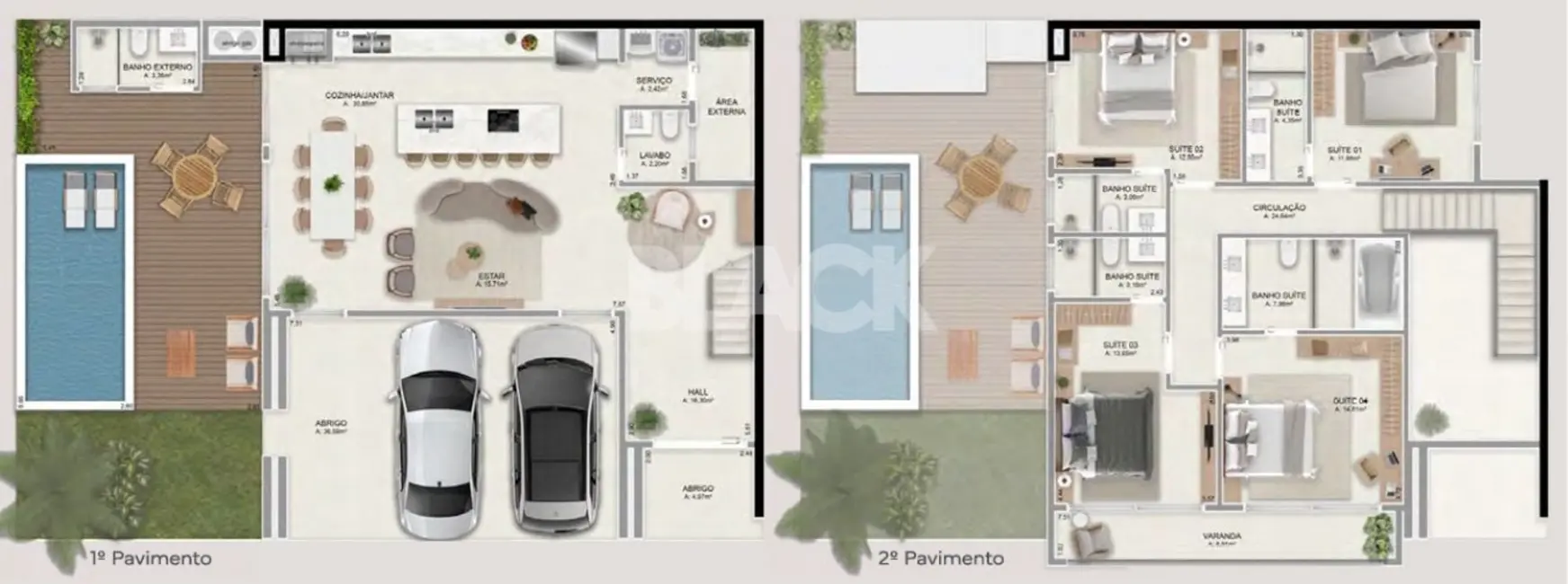 Foto 2 de Casa de Condomínio com 4 quartos à venda, 257m2 em Passo De Torres - SC