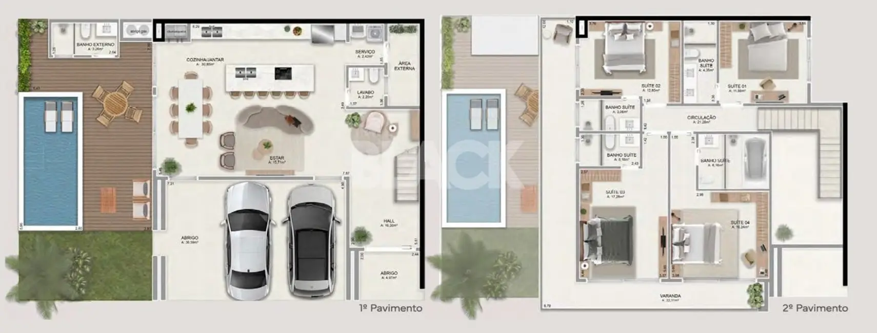 Foto 2 de Casa de Condomínio com 4 quartos à venda, 270m2 em Passo De Torres - SC