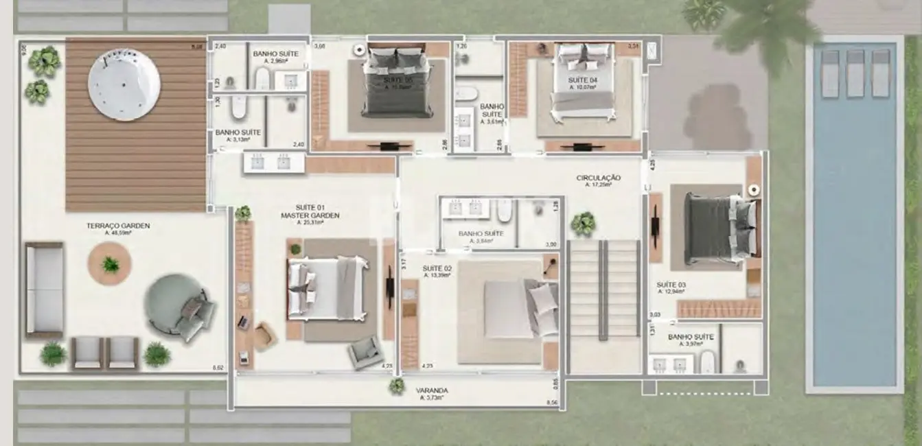 Foto 3 de Casa de Condomínio com 5 quartos à venda, 329m2 em Passo De Torres - SC