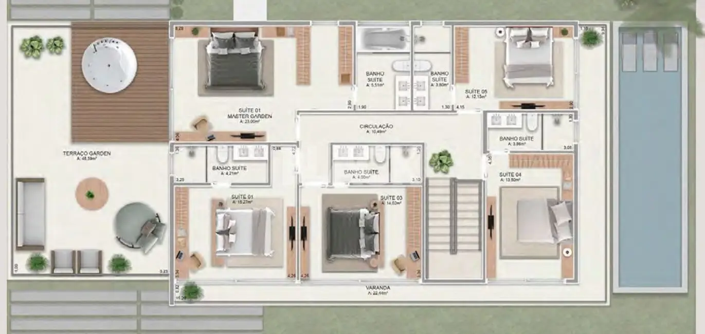 Foto 3 de Casa de Condomínio com 5 quartos à venda, 364m2 em Passo De Torres - SC