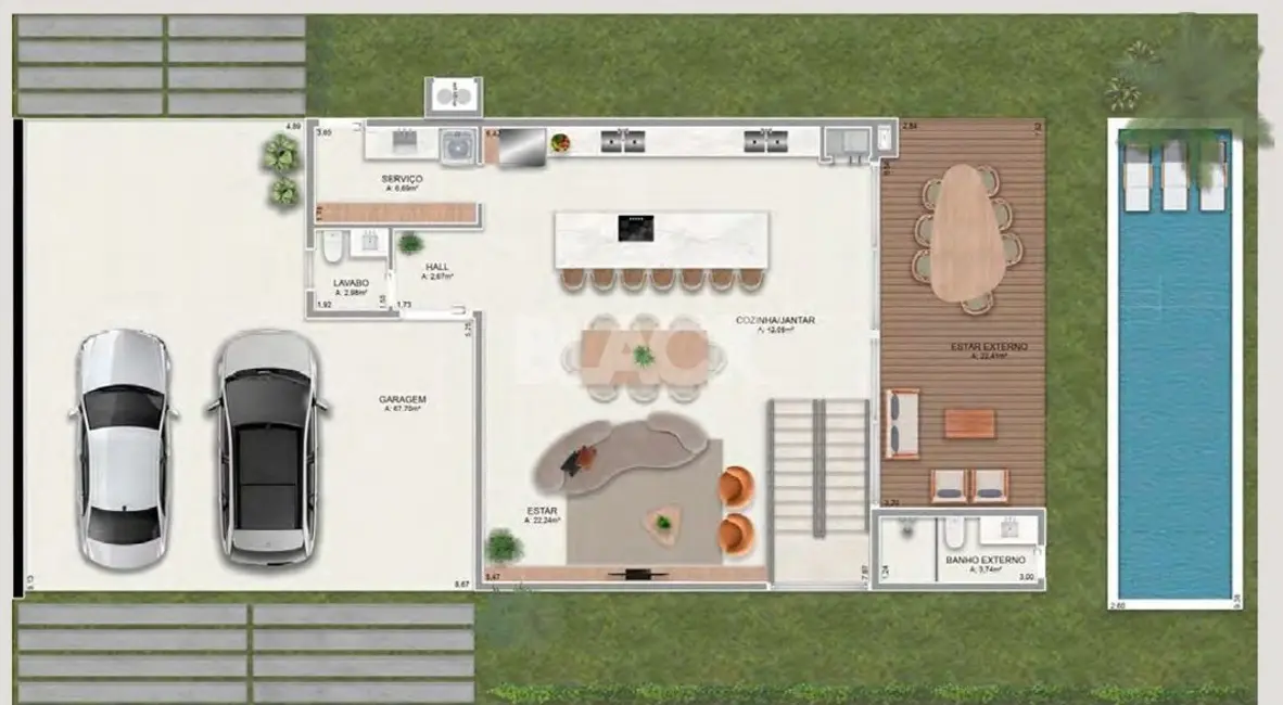 Foto 2 de Casa de Condomínio com 5 quartos à venda, 364m2 em Passo De Torres - SC