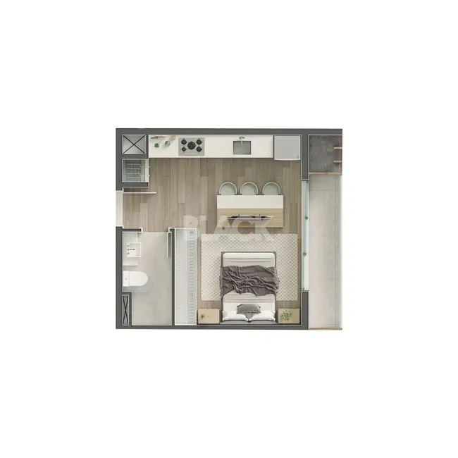 Foto 8 de Apartamento com 1 quarto à venda, 31m2 em Centro, Torres - RS
