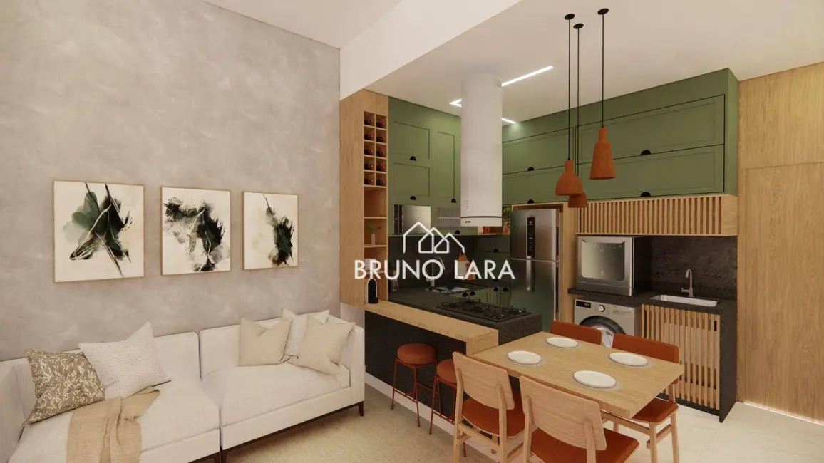 Foto 2 de Casa com 3 quartos à venda, 120m2 em Guarujá, Betim - MG