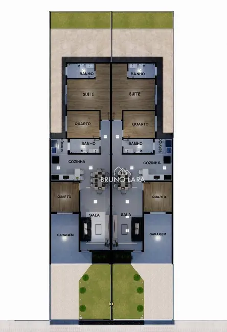 Foto 4 de Casa com 3 quartos à venda, 180m2 em Betim - MG