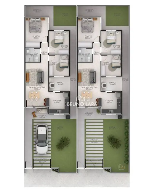 Casa com 3 quartos à venda, 180m2 em Juatuba - MG - imagem 5 Foto 5 de Casa com 3 quartos à venda, 180m2 em Juatuba - MG