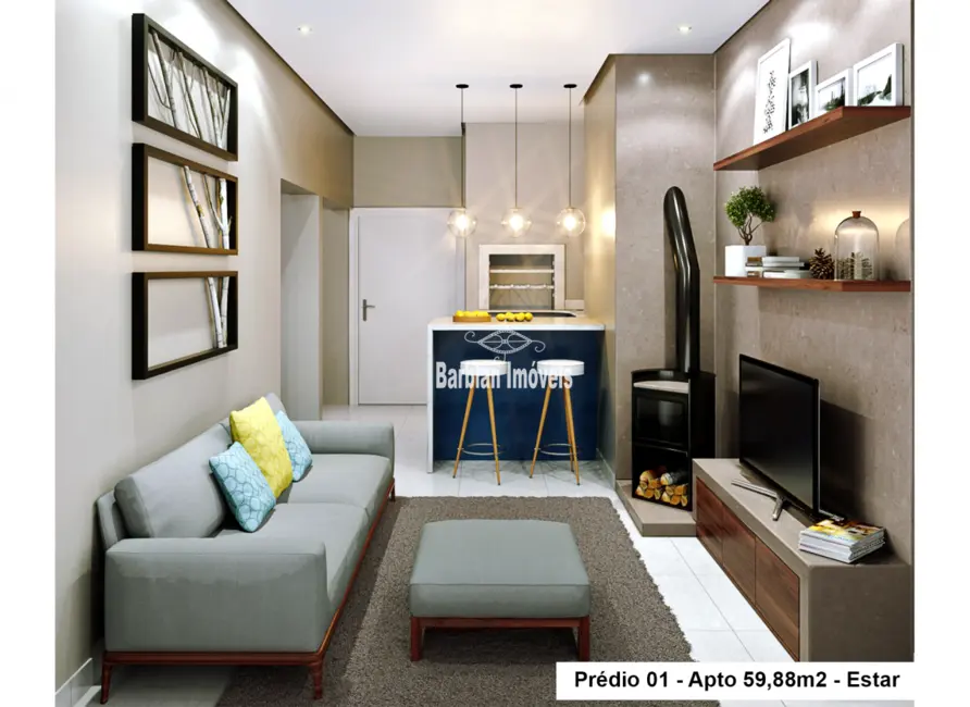 Foto 2 de Apartamento com 1 quarto à venda, 60m2 em Jardim Europa, Santa Cruz Do Sul - RS